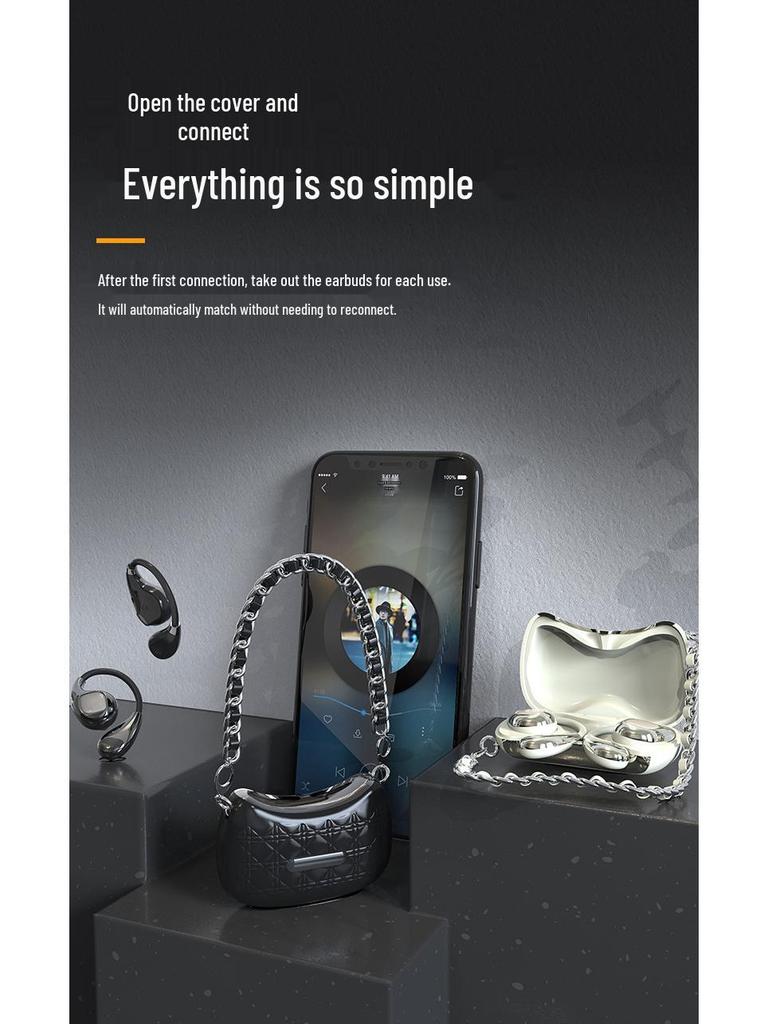 YX46 Bluetooth Earbuds: Long-lasting Battery, True Wireless, In-ear with Coco Style Lanyard.