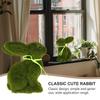 2026 Easter Moss Rabbit Decor Garden Table Decorations Decorative Foam Statue Outdoor Easter Home Party Supplies