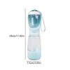 3-in-1 Portable Dog Water Bottle with Food Container, Leak-Proof Pet Water & Food Dispenser for Outdoor Travel, Hiking, Walking