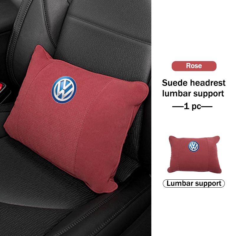 Hub Caps For Volkswagen VW Car Memory Foam Headrest Neck Pillow Protection Lumbar Support Scirocco Passat Polo B5 B6 B7 CC Tigua