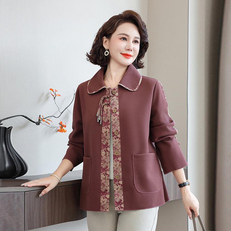 Petite Women's Spring & Autumn Short Trench Coat 2025 - Stylish Casual Outerwear for Middle-Aged and Elderly
