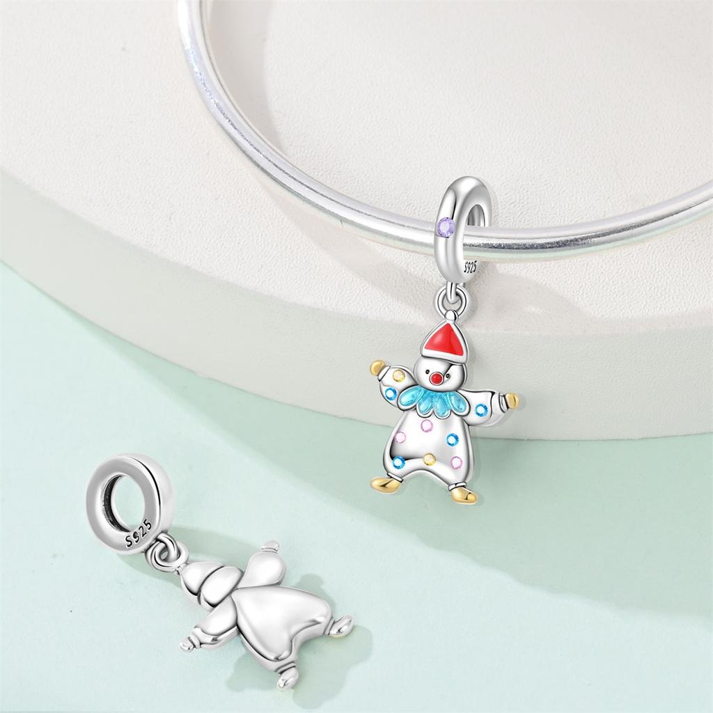 Authentic Charm Bead Charms copper Cute Clown Dreamy Accent Piece Bead Charms Compatible With Bracelets Women Jewellery Making Diy Gift