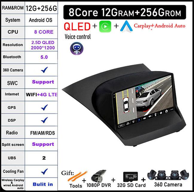 Android 14 For Ford Fiesta Mk7 2009-2017 GPS Navi Bluetooth Car Radio Video Multimedia Player WiFi 4G DSP Stereo Auto Tools