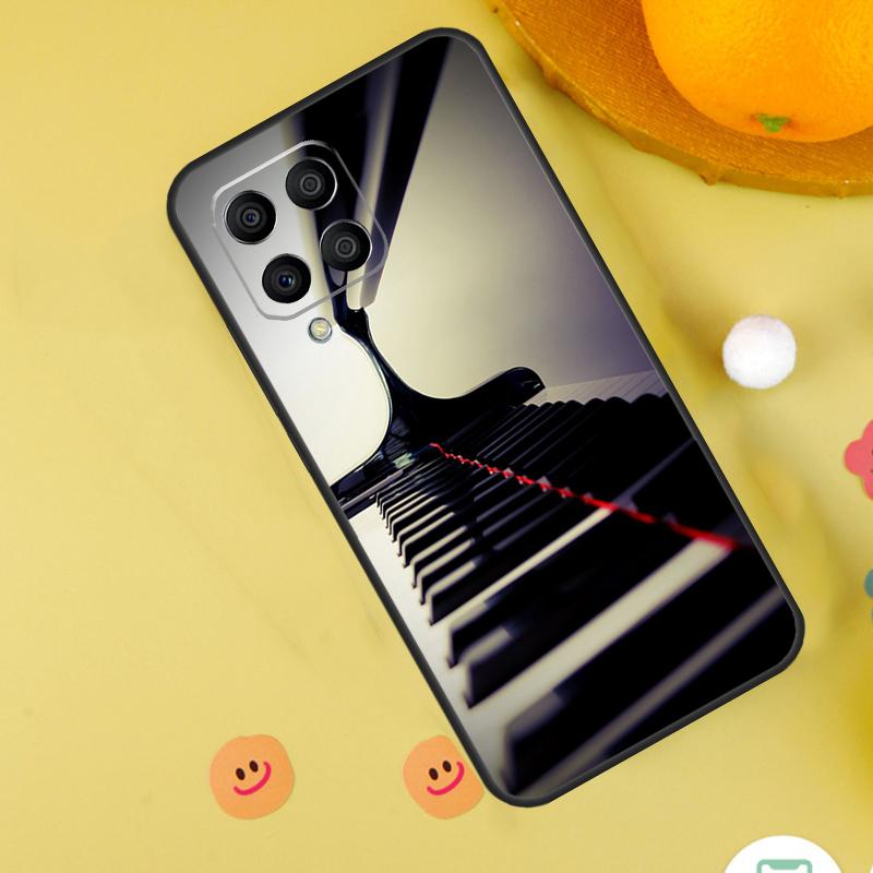 Piano Keys Musical Case For Samsung Galaxy M35 M33 M21 M31 M16 M36 M56 M53 M13 M12 M32 M52 M15 M55 M14 M34 M54