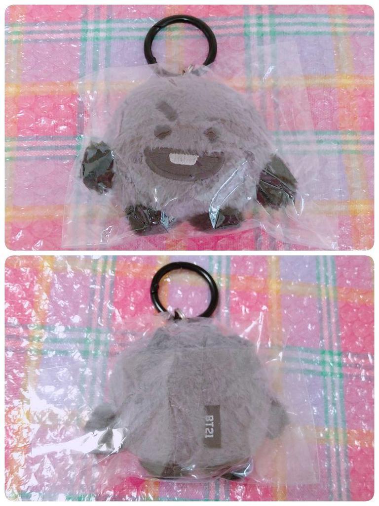 [USED] BT21 Official Monotone Plush Mascot Shooky BTS SUGA