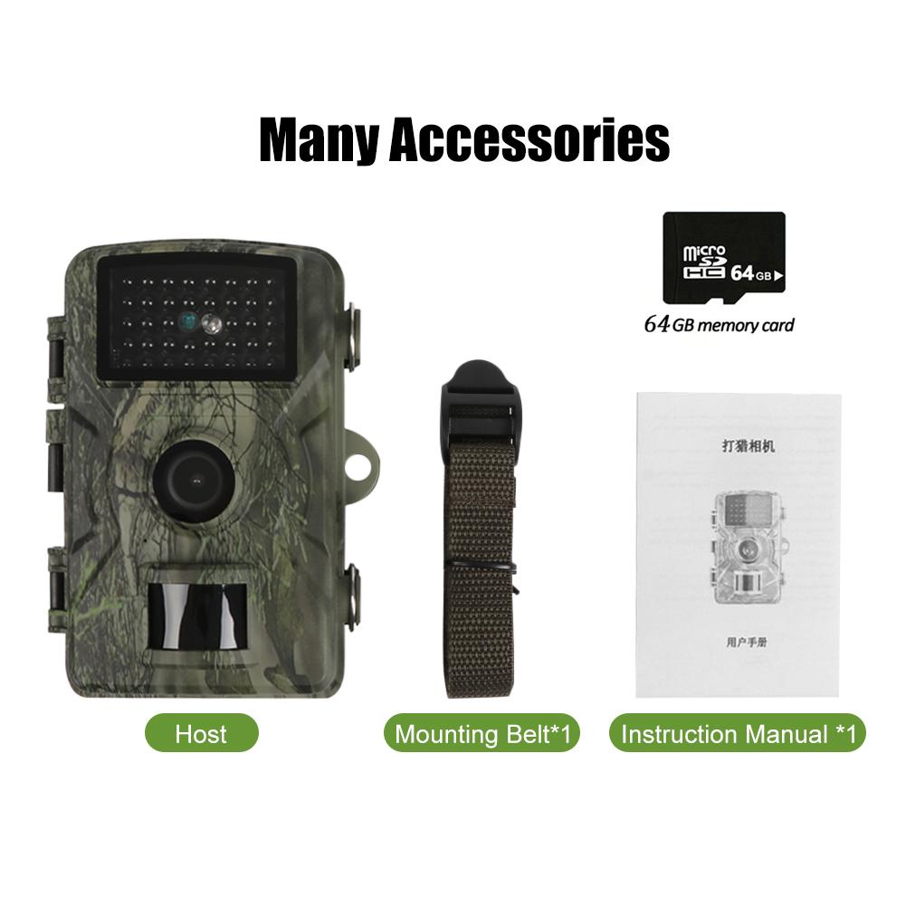 1080P Car Theft Prevention Camera Outdoor Camera 16MP Field Detection Camera Hunts Night-Visions Camera IP66 Waterproof