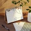 Small Desk Calendar 2026, Gimoner Standing Flip Desktop Calendar Covers 12 Months Runs from January 2026 to December 2026, Floral Design Calendars