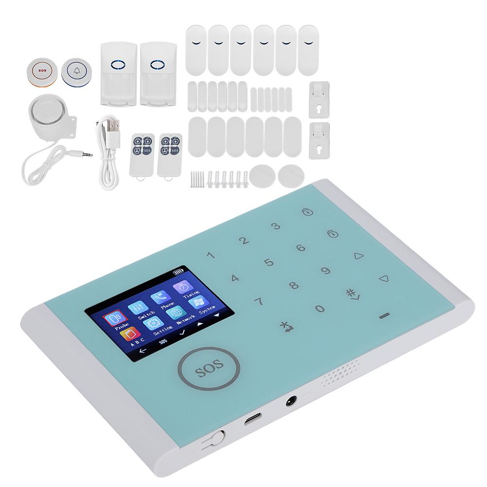 WifiGSmGPRS Type Intelligent Home Security System Burglar Alarm DIY Wireless Kit for House Office