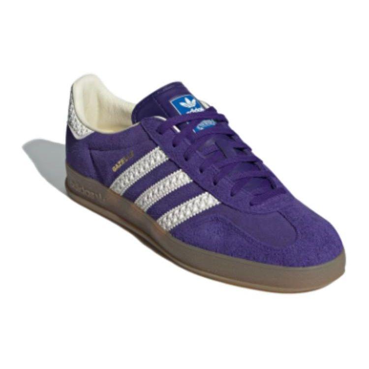 Adidas Gazelle Indoor Purple Core White Unisex Sneakers Gum IF1806