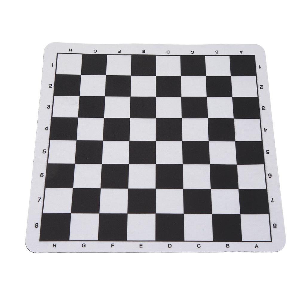 PU Leather Chess Board 24x23.6cm Tear Resistance Washable Portable International Chess Mouse Pad