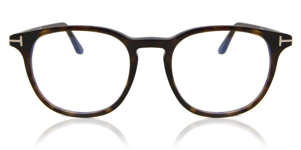 

Tom Ford Ft5832 B Blue Light Block 052 Men Eyeglasses Dark Tortoise/48-19-145