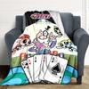 1pc Powerpuff Girls Cozy Print Blanket Lightweight Warm Flannel Throw Blanket For Sofa, Bed, Living Room