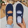 Fashion 2025 Summer New Knitted Flat Bottom Women's Single Shoe Fashionable Lightweight Single Shoes for Women Breathable Women Shoes
