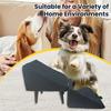 Split Stool Dog Ramp 2-in-1 Folding Pet Ramp Stair And Footstool for Couch Bed 13.8" H Pet Step for Large Small Dogs