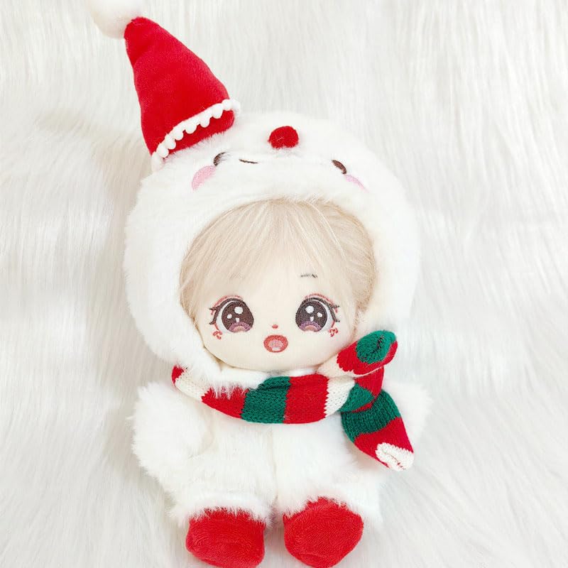 [Oshikatsu Goods Plush Clothes] Cosplay Dress-Up Plush Toy Mini Doll 20cm Universal Snowman Set of 3 for Christmas