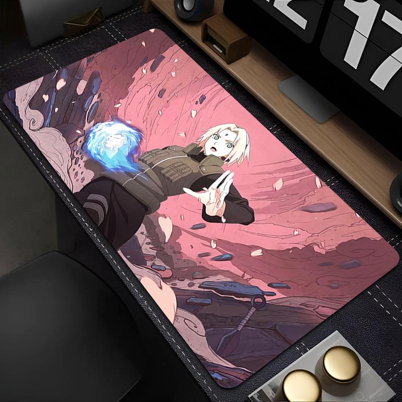 

Mouse Pad Naruto Sakura Haruno Gamers Decoracion XXL Desk Mat Mousepad Laptop Gaming Accessories Varmilo Keyboard Carpet 30x60x0.2cm
