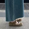 Flat-soled Single Shoes Women's 2025 Spring and Autumn New Mori Round Head Shallow Mouth Velcro Soft-soled Retro Mary Jane Doudou Shoes