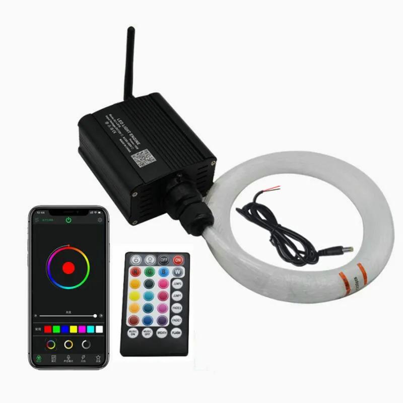 

Крыша Звездное Небо Rgb Мерцающая Оптоволоконная Лампа 300 Шт 2М Оптоволокно Bt Rf Управление