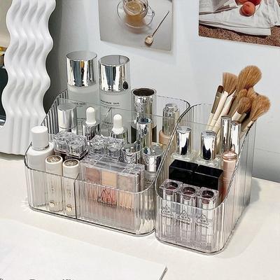 Cosmetic Storage Box, Transparent Skin Care Product Pen Holder, Desktop Dressing Table, Storage Rack