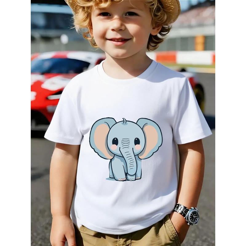 European sizes Little Boys T-Shirt | Soft & Comfortable Everyday Top, Suitable for Home, Outdoor, and Sports Activities, Crew Neck, Regular Fit