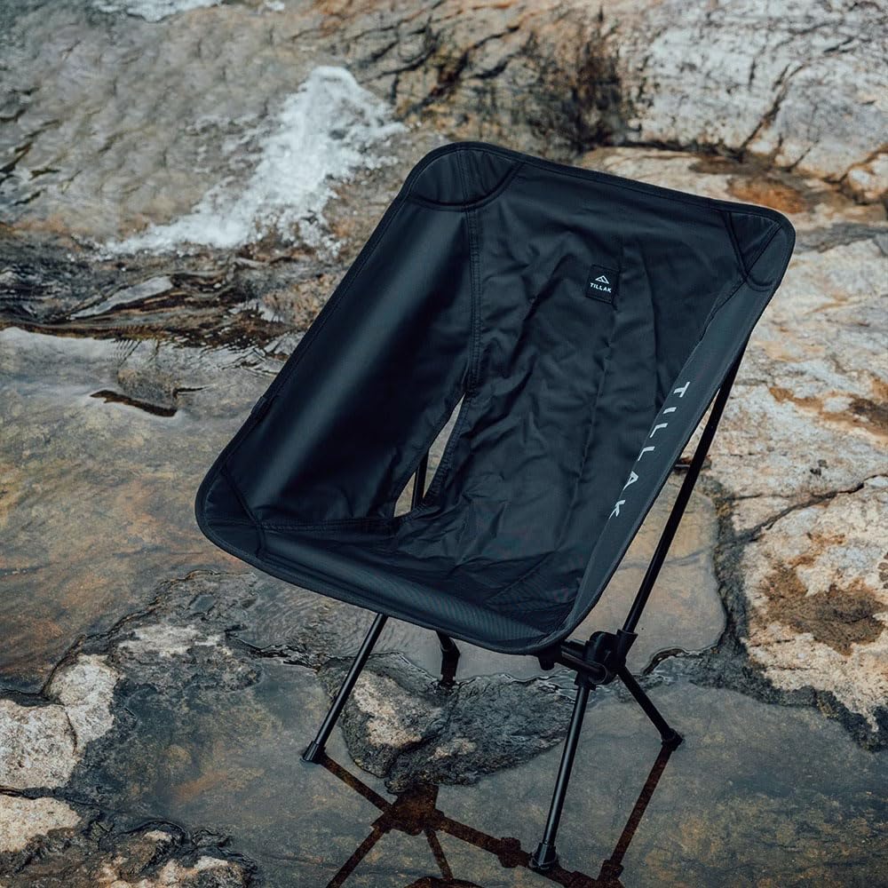 Outdoor Campingstuhl mit Stauraum Berg Tragkraft 120kg Stuhl, Stuhl, Klappstuhl, Kompakt, Ultraleicht 920g, Tasche, Wandern, Angeln,