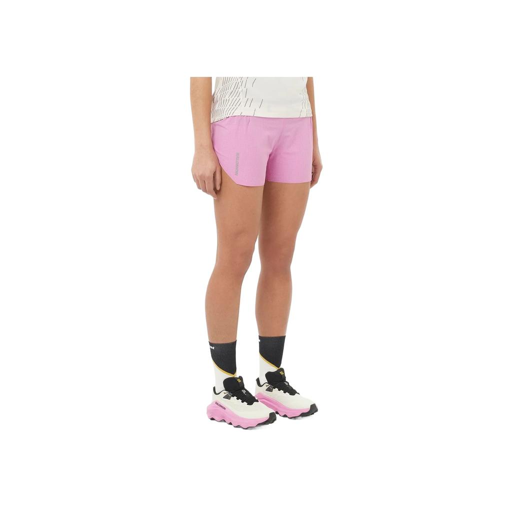 SALOMON Sense Aero 3 Fashionable Comfortable Skin-Fit Solid Color Sports Shorts Women Shorts C26120