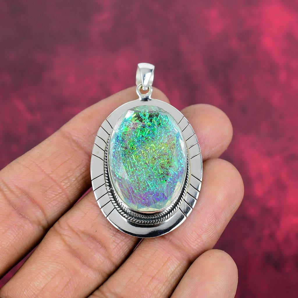 Triplet Opal Pendant, Gemstone Jewelry 925 Solid Sterling Silver Pendant, Gift For Women Handmade Pendant