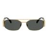 Versace Medusa Head On the Side of the Mirror, Metal, Irregular Shape, Sunglasses, Same Style for Men and Women, Gold O2287-O10028758-gold 58