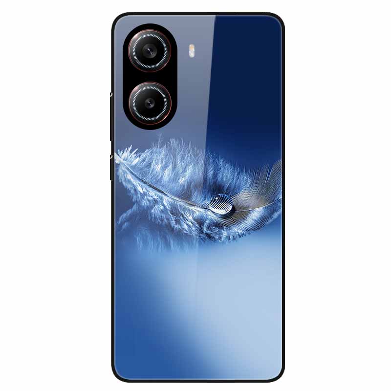 For Poco X7 Pro 5G Case Flower Hard Back Cover Tempered Glass Cases for Xiaomi Poco X 7 Pro X7Pro Hard Shells PocoX7Pro 2025 New