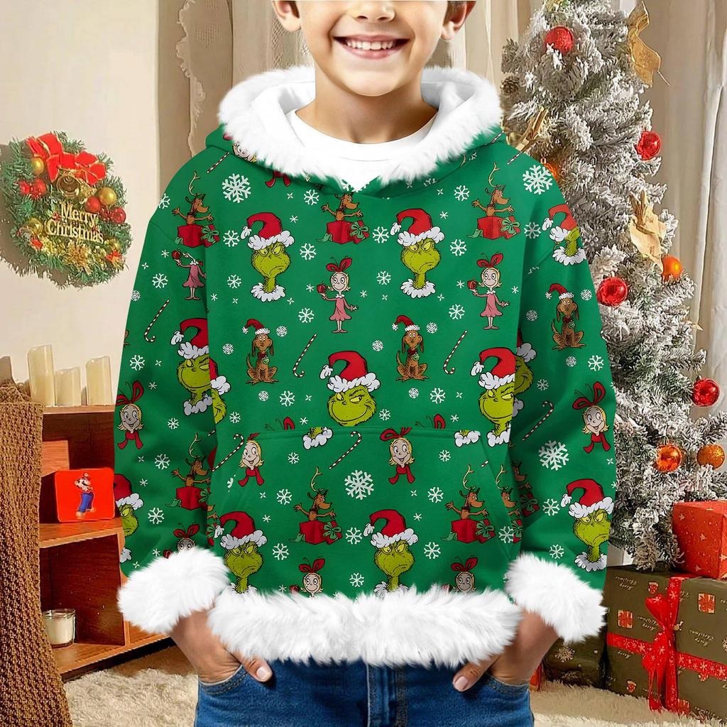 Children's Sweatshirt Girls Boys Long Sleeve Lightweight Casual Hoodie Loose Comfortable  Sweatshirt