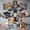 No Frame Painting Canvas 5 Pieces ATTACK ON TITAN Poster Modular HD Prints Wall Art Pictures Modern Living Room Home Decoration