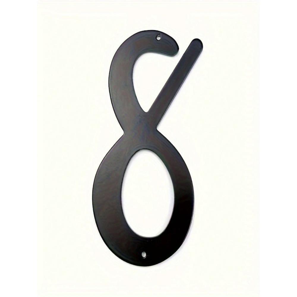 

Сільські Чорні Матові Суцільнометалеві Номери Будинків - Для Зовнішніх Дверей та Поштових Скриньок, Зовнішня Декорація світло-фіолетового кольору