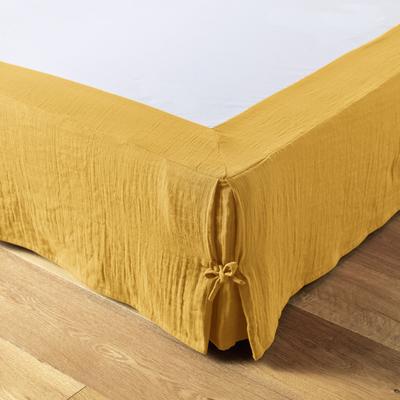 Bettrock 180x200 cm Baumwollgaze Safran