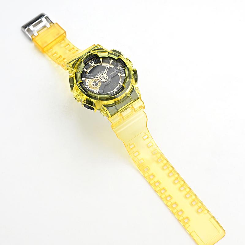 För Casio G-Shock GA-100/110/120 GD-100/110/120 GAX-100 GLS-100 Silikonarmband Boettsats Transparent Sportklocka Armband