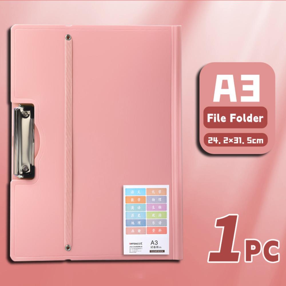 Multifunctional Strap Design A3 File Folder Multifunction Clipboard Writing Pad School Office