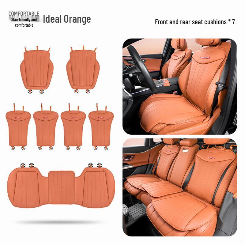 Universal Perforated Car Seat Cushion for Haval Models: H6, Big Dog, Menglong M6, Second Gen Big Dog, H9, Xiaolong, Divine Beast, and H5.