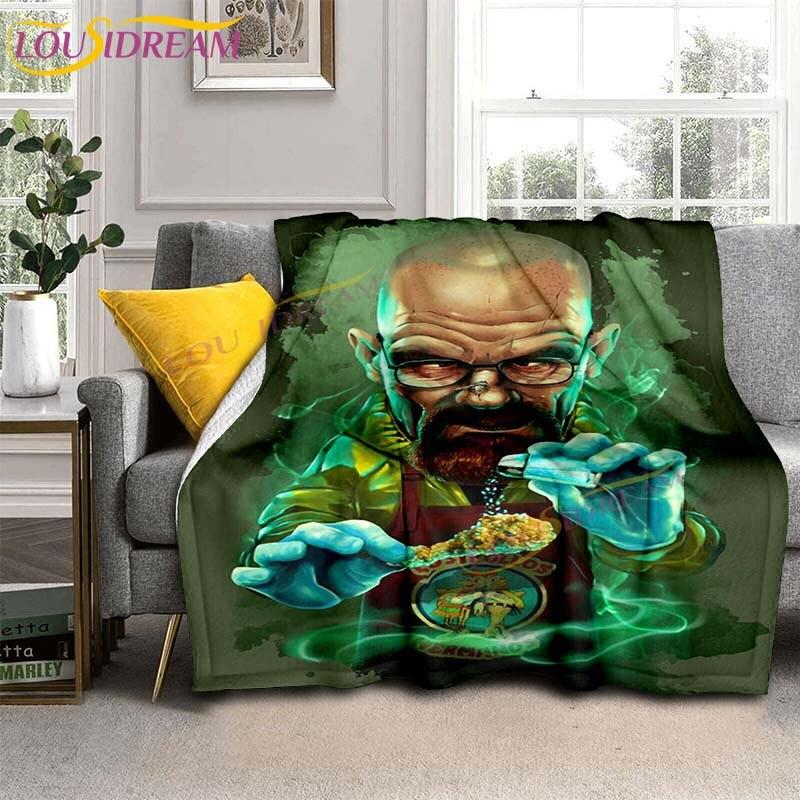 

Breaking Bad Blankets TV Series Classic Quotes Flannel Throw Blankets for Home Bedroom Sofa Travel Camping Warm Blankets Gifts 75x90cm