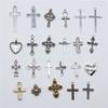 10 Stück Kreuz Anhänger Religiöse Überzeugungen Anhänger DIY Handgemachter Schmuck Handwerkszubehör