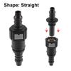 uxcell Fuel Line Hose Quick Release Connector Disconnect Hose Nylon 0.3 Inch (9.89 Mm) SAE-10.5 Mm Straight Set of 2