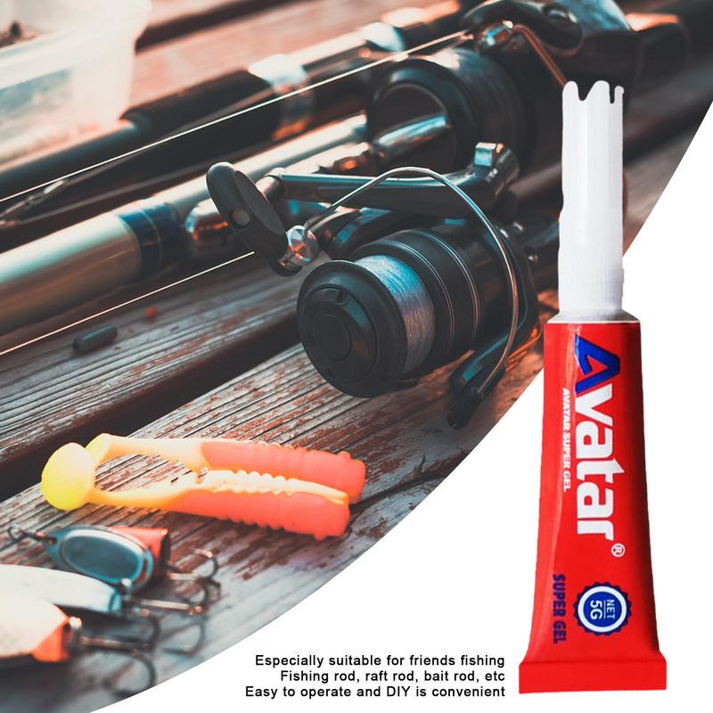 New Waterproof Super Glue For Fishing 0.1oz Strong Bonding Fishing Rod Tip Glue Strong Bonding Liquid Pole Repair Special Glue