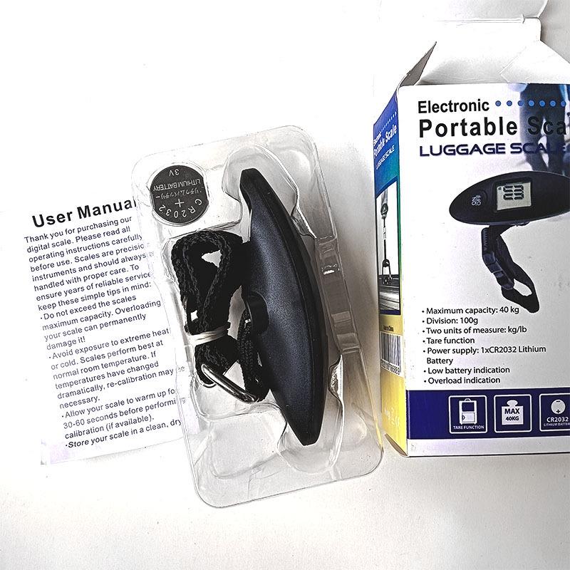 Mini Handheld 40kg Luggage Scale: Portable Electronic Hook for Weighing Bags