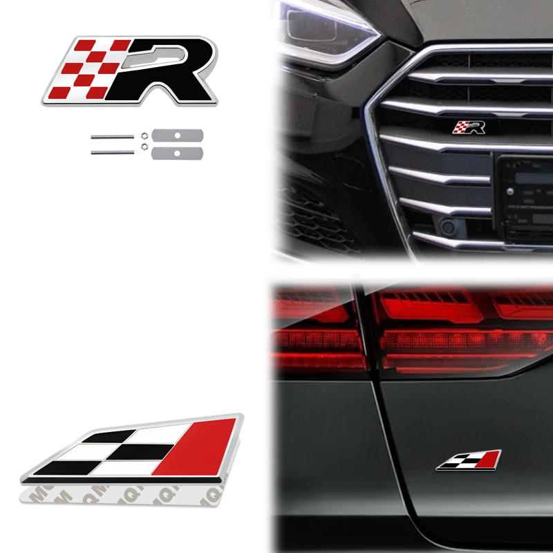 Car Accessories Metal Grille Emblem Rear Trunk Body Badge Sticker For Seat IBIZA Leon R Cupra Exeo Mii Tarraco Toledo Altea SH1