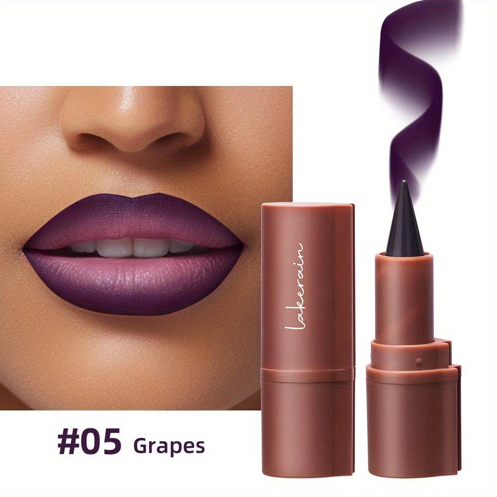 Lip Liner Pencil Purple Brown Pointed Head Lipliner Waterproof Non Sticky Matte Lipstick Gradient Lip Contouring Stick
