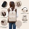 MORGEN SKY Women's Lightweight Business Backpack, Fits 14-inch Laptops, A4 Size, Water-Repellent, 3-Way Carry-On, Stylish, Multifunctional, Perfect