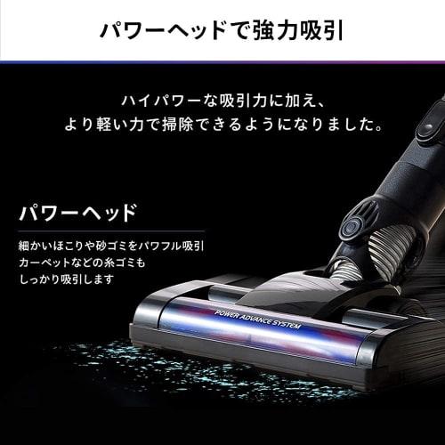 Iris Ohyama Vacuum Cleaner Cordless Handy Cyclone Stick Cleaner Power Head Lightweight High Power Suction Attachment Set Included Storage Stand 2WAY S