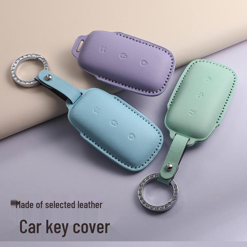 Geely Galaxy L7 L6 e8 Leather Key Case for Men & Women with Starship Buckle