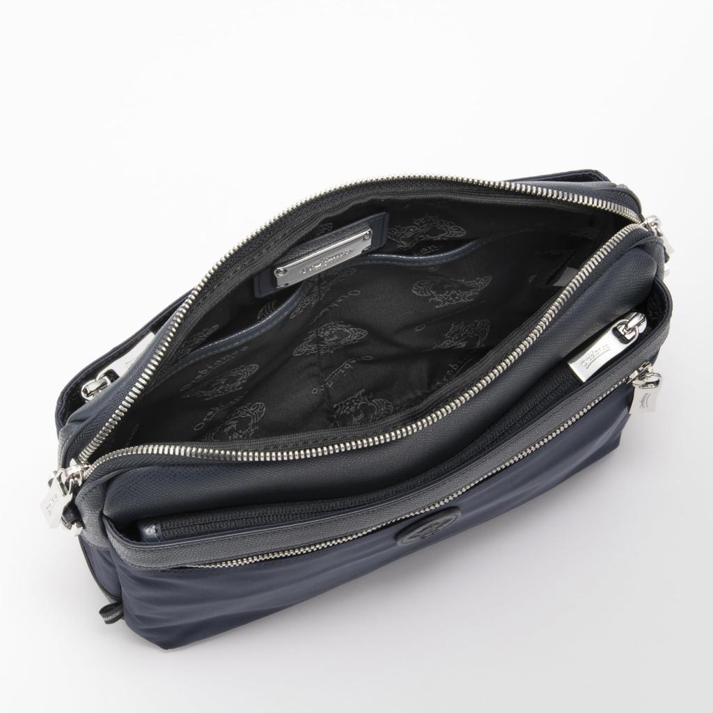 Orobianco Men's SOLO TE Shoulder Bag (Authentic), 4L Capacity, 560g, 2-Way, Horizontal Style, Detachable Shoulder Strap, No. 92952, Sea Blue