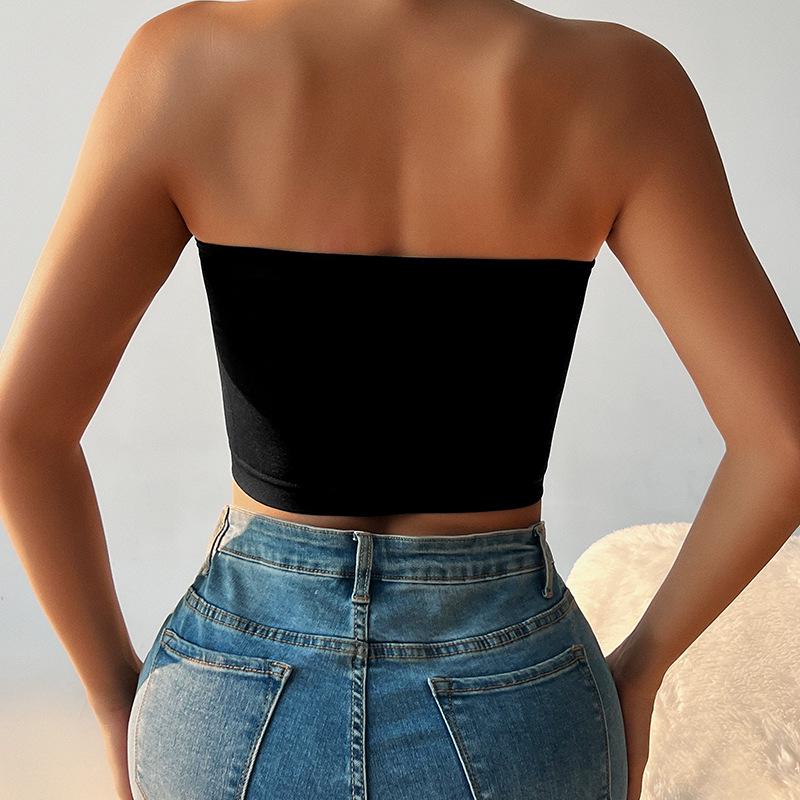 European & American Strapless Women's Seamless Bandeau - Breathable, Beautiful Back & Anti-Exposure Vest