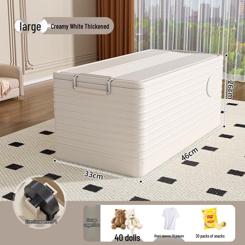 Große faltbare Aufbewahrungsbox mit Rädern - Verdickter Kunststoff für Spielzeug & Kleidung, Kostenloser Versand