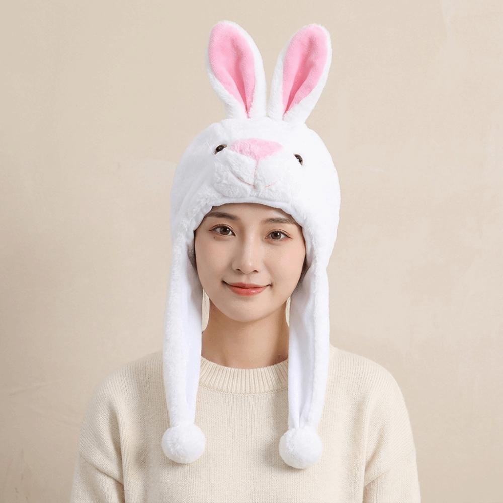 Tiger Animal Earflap Cap Pig Ear Protection Hat Kawaii Plush Beanies Women